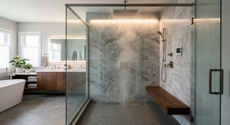 Granite Shower Installation in Portage County, OH